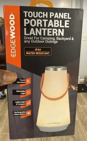 888255336361 GREAT OUTDOORS Edgewood Touch Panel Lantern