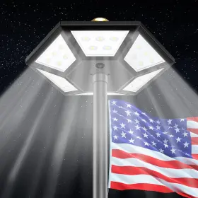 SFPL-BL-D23 HAINEE Flag Pole Light Solar Top Mount Waterproof