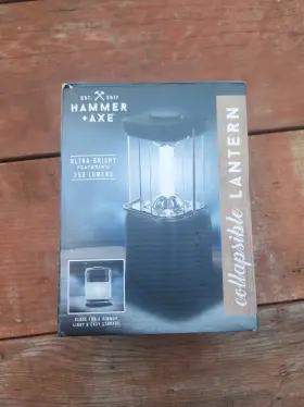 130679-2 HAMMER AXE Light Collapsable Lantern Battery Op