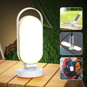 LS90W HAPFISH Rechargeable Solar Camping Lantern Battery Led