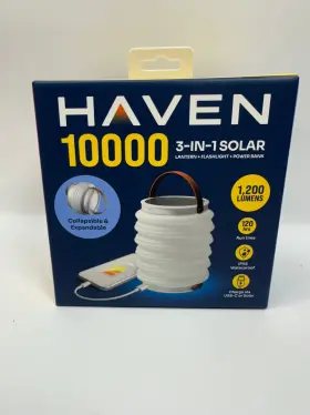 10000 HAVEN Lantern Rechargeable Camping Power Bank Solar