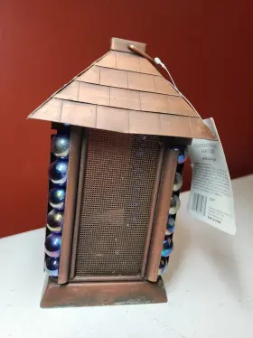 31477 HOME TRENDS Copper Finish Lantern Tealight