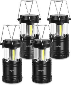 DE-1286-4 ILEEDEAR Led Camping Lantern Battery Lights
