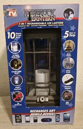 858256003821 INVENTEL Liberty Lantern Rechargeable Led Solar