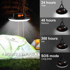 30WPRO IODOO Ourdoor Camping Lantern Lamp Usb Telescopic Led #2