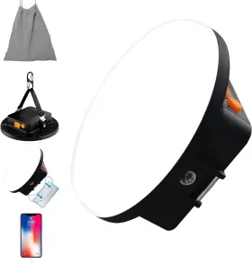 LA002 IODOO Flashlight Led Camping Lantern Rechargeable Light