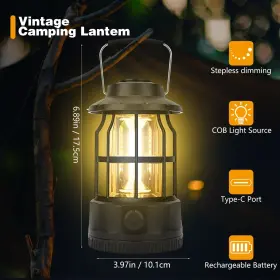 446174272067 JAMISAY Camping Lantern Rechargeable Usb Dimmer #3