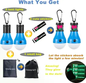 B0722D5S7Z JBN Doukey Led Camping Light Pack Tent Lantern Fo #2