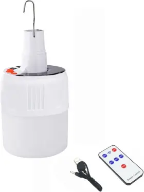 US-8-1PCS JEARYTOP Solar Lamp Led Remote Control Camping Blub