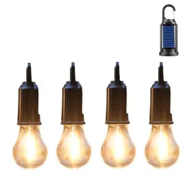 RIV001 JEARYTOP Solar Camping Lights Hooked Tent Lamp Camp