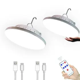 US-6-2PS JEARYTOP Led Solar Camping Lights Rechargeable Tent