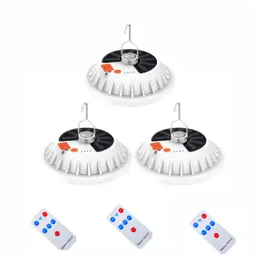 US-6-3PS JEARYTOP Camping Led Tent Solar Lantern Lights Usb