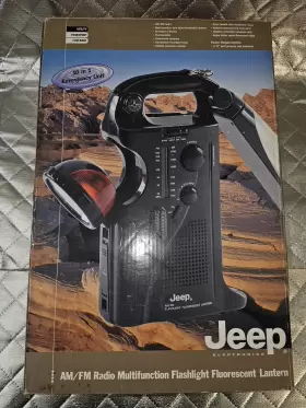 JXFFL80 JEEP Emergency Unit Am Fm Radio Compass Flashlight