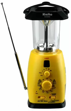 KA249W KAITO Solar Crank Led Camping Lantern Am Fm Noaa Radio #3