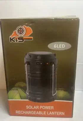 70189 KENTUCKY TACTICAL SUPPLY Kts Solar Rechargeable Camping