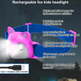 850047803238 KIDZADVENTURE Kids Camping Fox Led Lantern #3