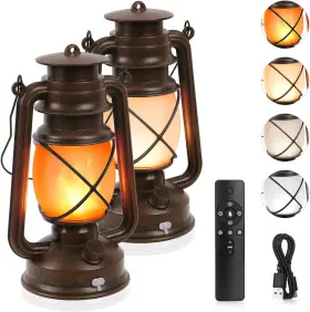 313112039005 KINGLEAD Pack Lantern Flickering Flame Led