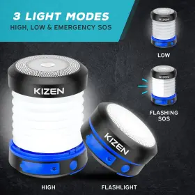 617999069880 KIZEN Solar Camping Lantern Led Power Outages #3