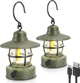 MD004 LED Camping Lantern Rechargeable Battery Pack Gear Must