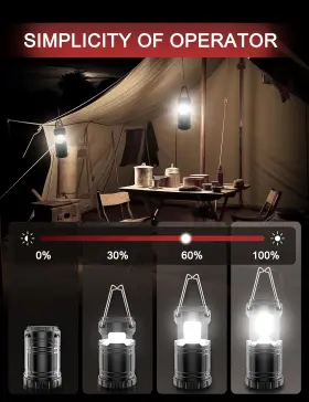 USF-MD004DR LED Camping Kids Lantern Battery Tent Lights Bri #2