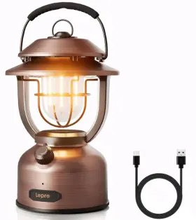 330041 LEPRO Led Camping Lantern Rechargeable Dimmable