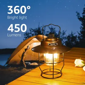 894495040032 LEPRO Led Camping Lantern Rechargeable Power #2