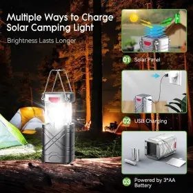 X2500A LETMY Pack Camping Lantern Rechargeable Led Solar #2