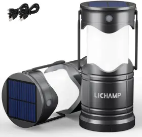 CLS-K002GH LICHAMP Solar Camping Lantern Usb Rechargeable Led