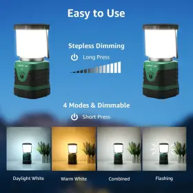 3300008-2 LIGHTING EVER Led Camping Lantern Rechargeable #3
