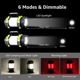 894495011193 LIGHTING EVER Led Camping Lantern Rechargeable #3