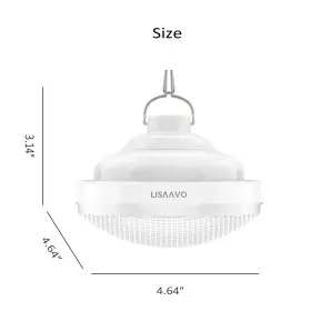2402-2PK LISAAVO Rechargeable Tent Light Farmers Spir #3