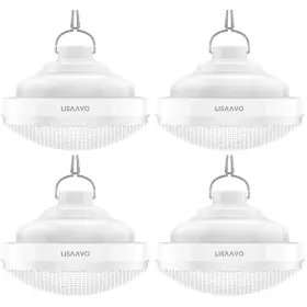 2402-4PK LISAAVO Rechargeable Camping Light Pack Lanterns Lig