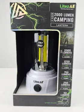811446024129 LITEZALL Cob Led Camping Lantern Batteries