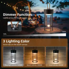 L0661-S LOVLAST Cordless Table Lamp Rechargeable Lantern Camp #2