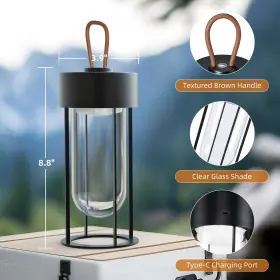 L0661-S LOVLAST Cordless Table Lamp Rechargeable Lantern Camp #3