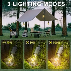 788567161005 LUKASUMI Camping Lights Rechargeable Tent Bulb #2