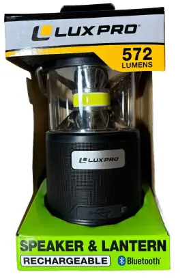 LP1530 LUX.PRO Luxpro Lantern Bluetooth Speaker Rechargeable