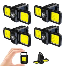 S16-4PC MAKDAK Cob Keychain Light Edc Rechargeable Flashlight