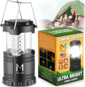 M1-LAMP25CMPBK1 MATA1 Led Camping Lantern Emergency Light