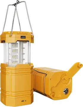 M-CL1000-Y MESQOOL Crank Solar Camping Lantern Ultra Bright