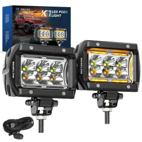 MIC-K1JGSS6MS MICTUNING Amber Led Light Pods Dual Spot