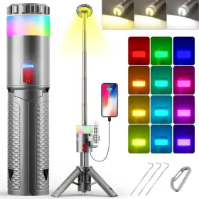 ZY-1487 MOLREBE Telescopic Camping Light Rechargeable Lantern