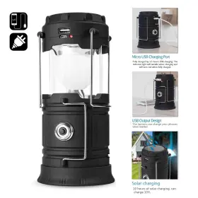 431269575244 MUKKURI Solar Camping Lantern Flashlights Phone #2