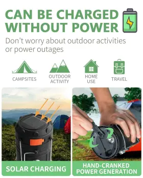 5803-C MUKKURI Crank Solar Camping Lantern Ultra Bright Led #2
