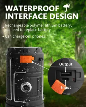 5803-C MUKKURI Crank Solar Camping Lantern Ultra Bright Led #3