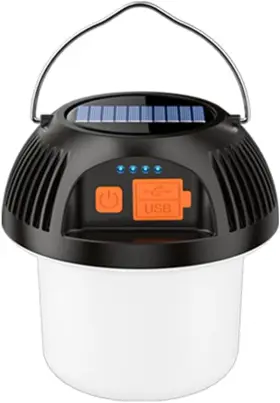5808-2023 MUKKURI Camping Lantern Solar Rechargeable Led Tent