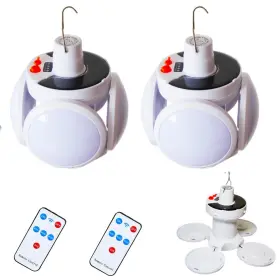LANTERN-1-2PACK MUMULZRER Solar Camping Lights Battery