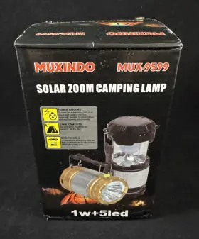 MUX-9599 MUXINDO Solar Zoom Camping Lamp Lantern