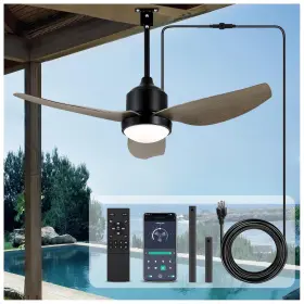 42BW NEBULIUM Ceiling Fan Light Waterproof Plug