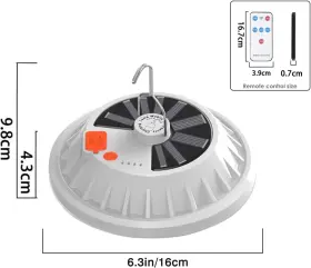 744110551983 SOLAR Usb Camping Light Led Remote Control #2